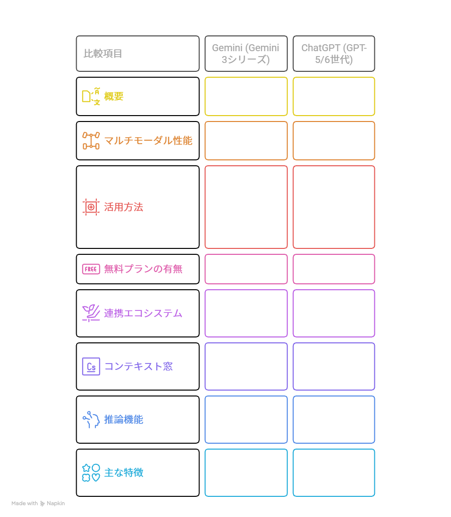 GeminiとChatGPTの徹底比較